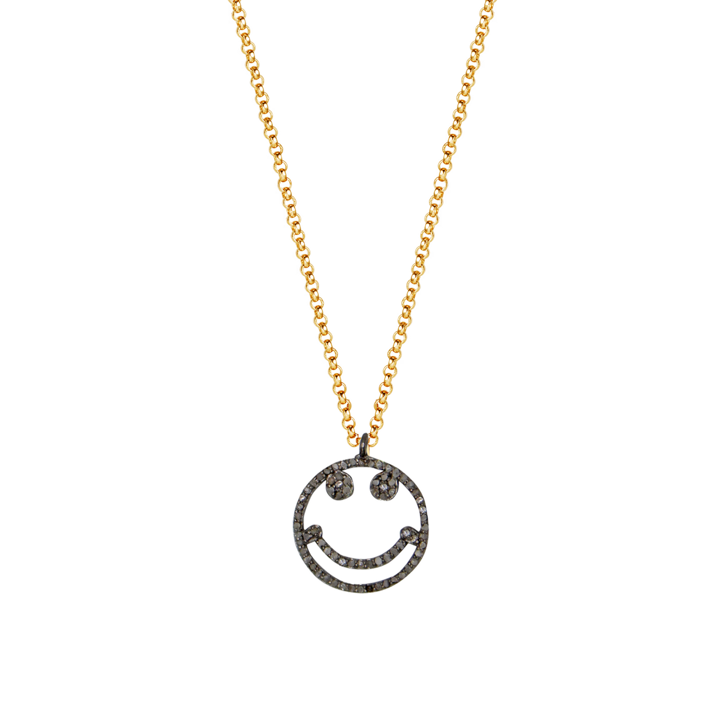 Supreme Happy Face Charm Necklace