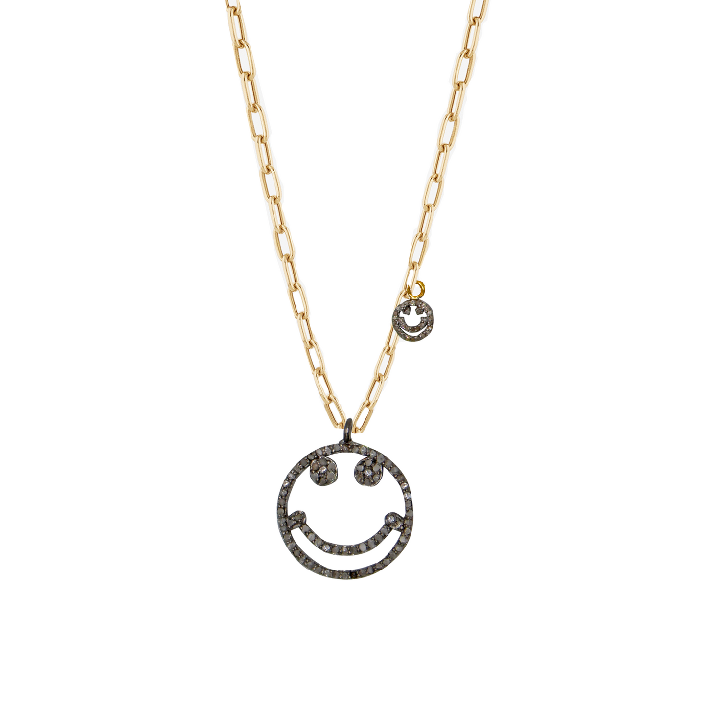Supreme Happy Face Charm Necklace
