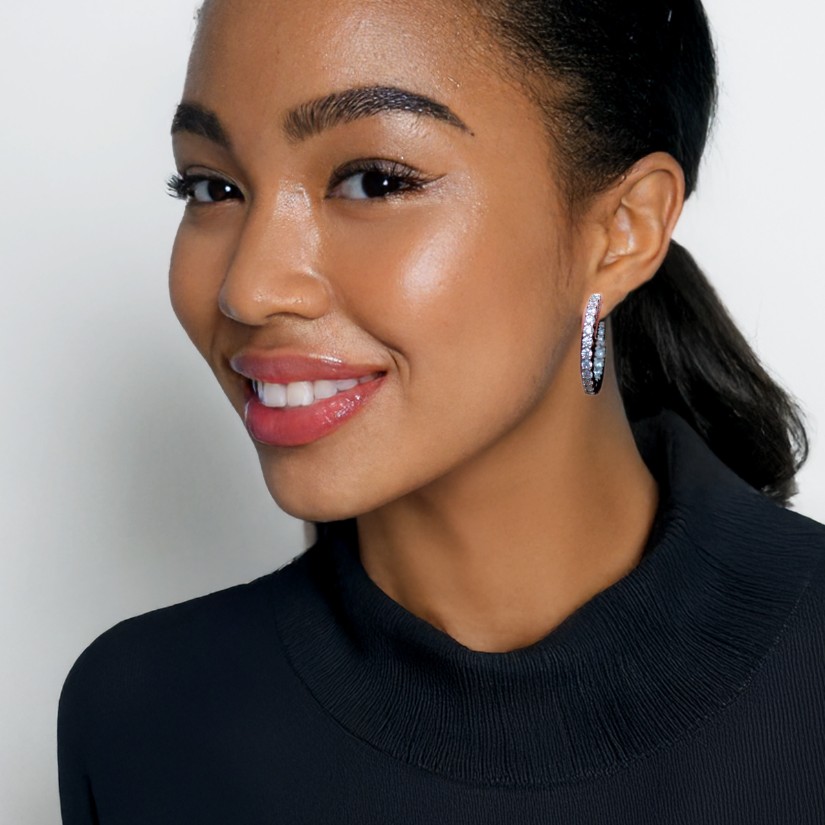 Swarovski Eternal Inside Out Hoops -Large