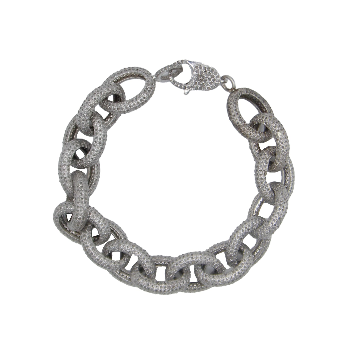 Supreme Large Link Diamond Bracelet