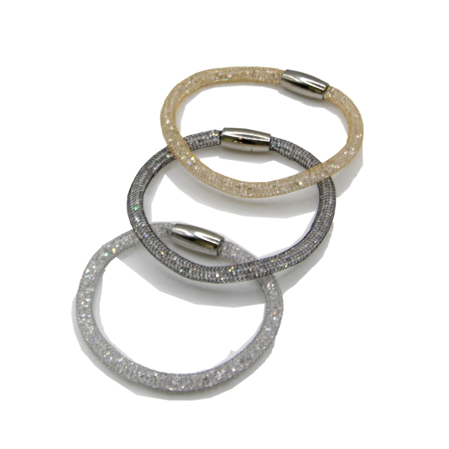 Swarovski Mesh Bracelet Large - Silver