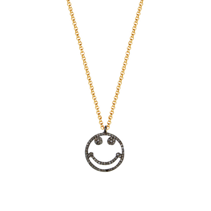 Supreme Happy Face Charm Necklace