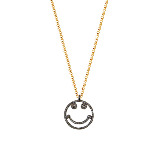 Supreme Happy Face Charm Necklace