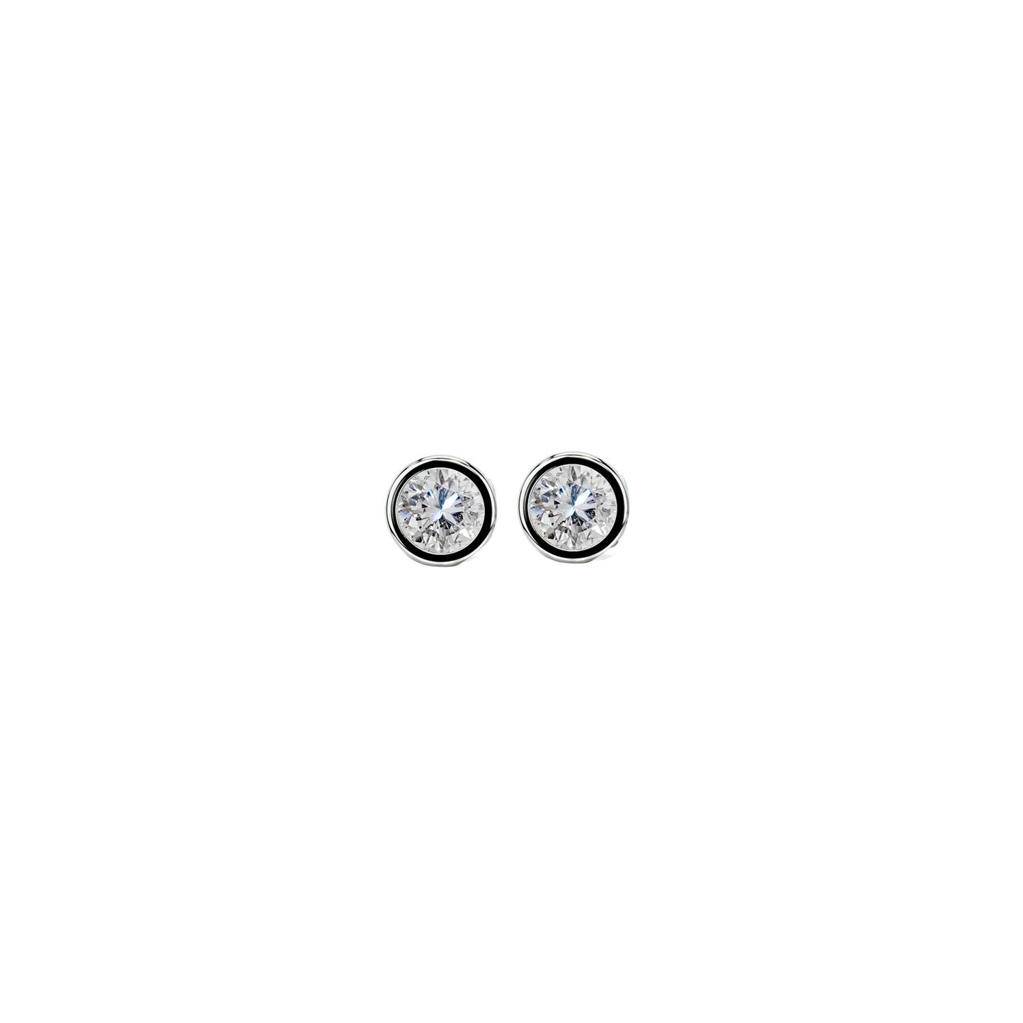 Swarovski Bezeled Stud Earrings 6mm