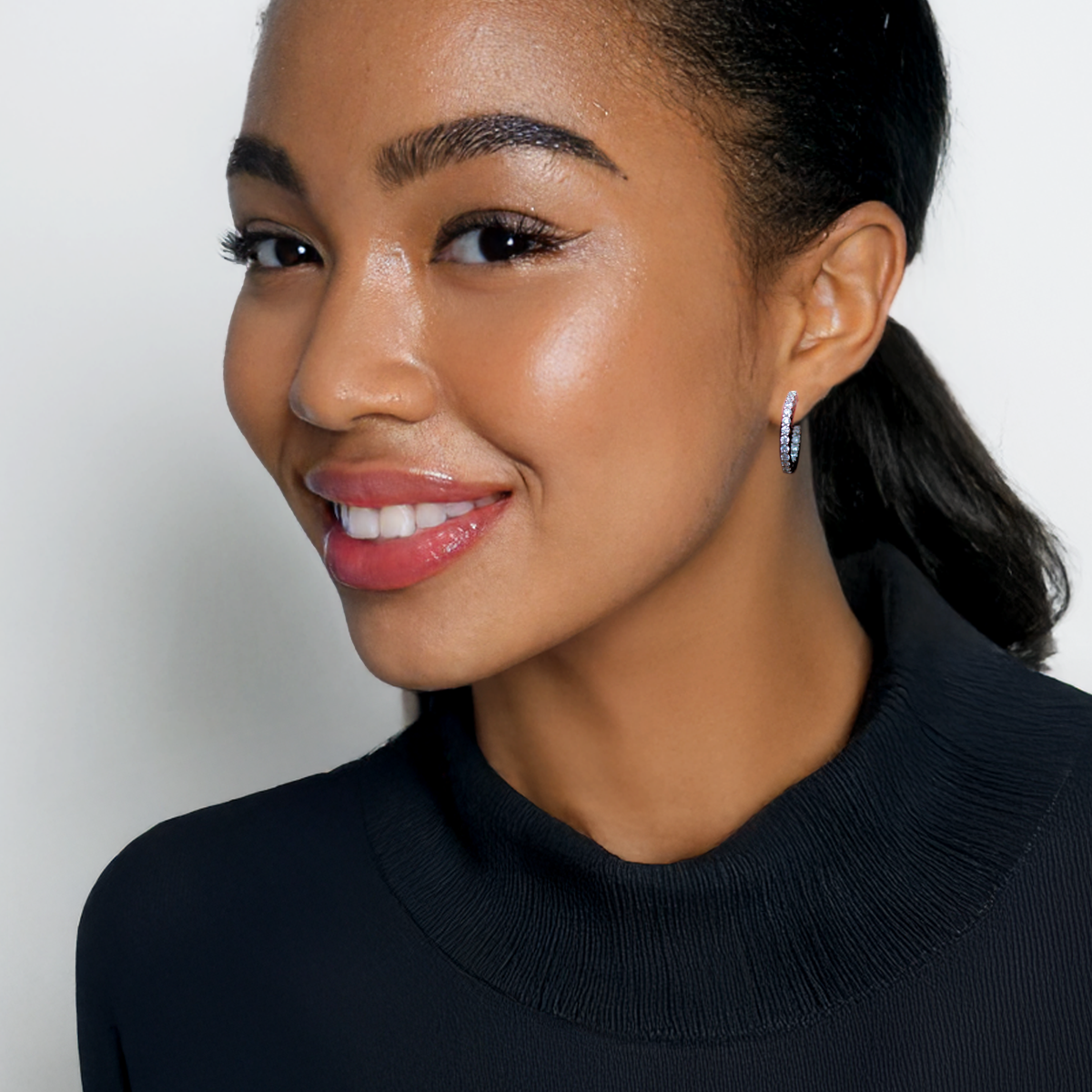 Swarovski Eternal Inside Out Hoops -Medium