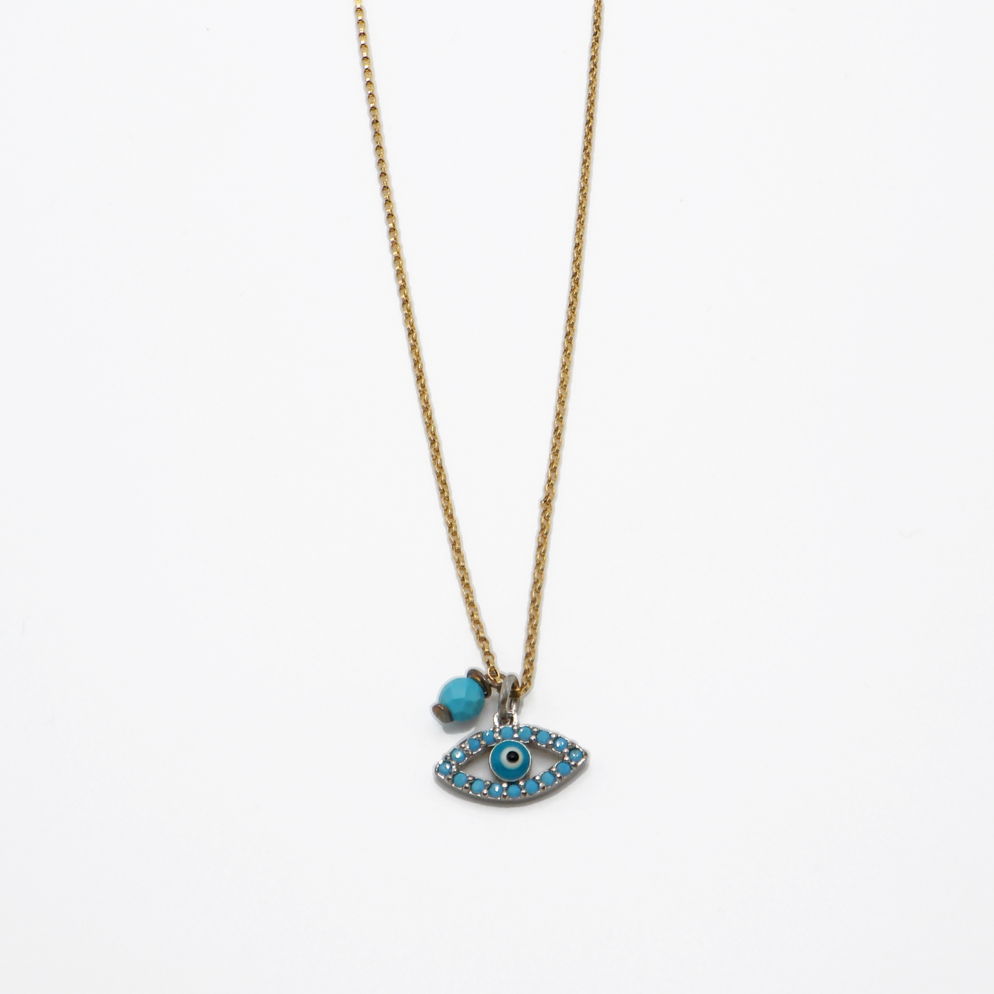 CHARMED Blue Evil Eye with Bead