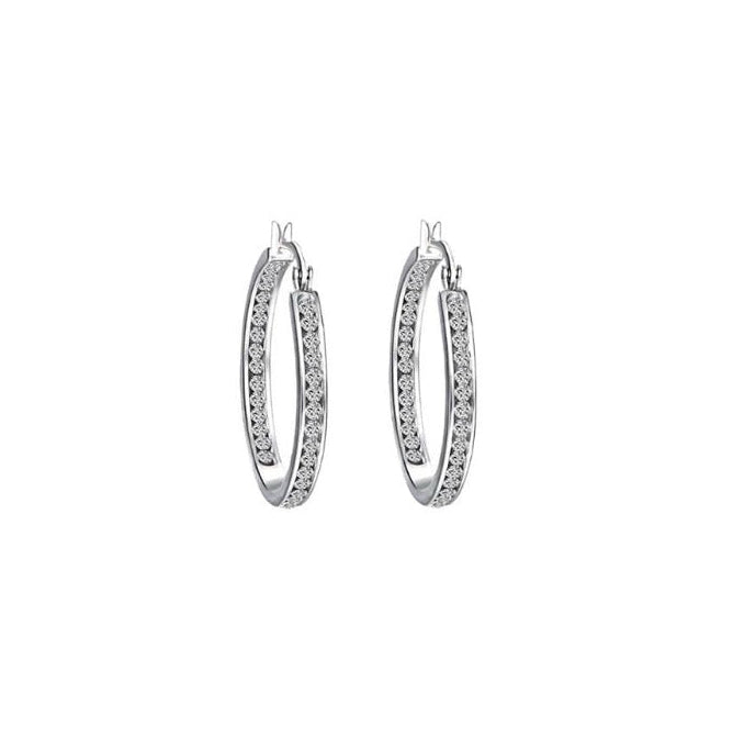 Swarovski Eternal Inside Out Hoops -Large
