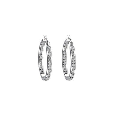 Swarovski Eternal Inside Out Hoops -Large