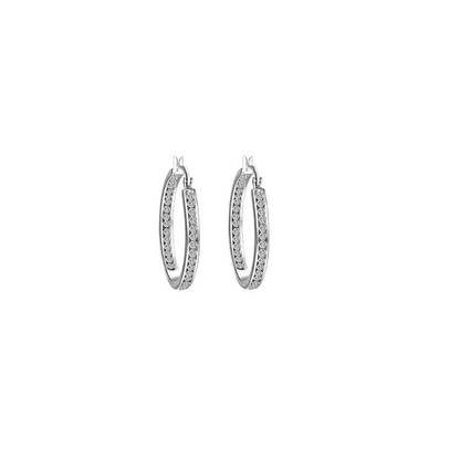 Swarovski Eternal Inside Out Hoops -Medium