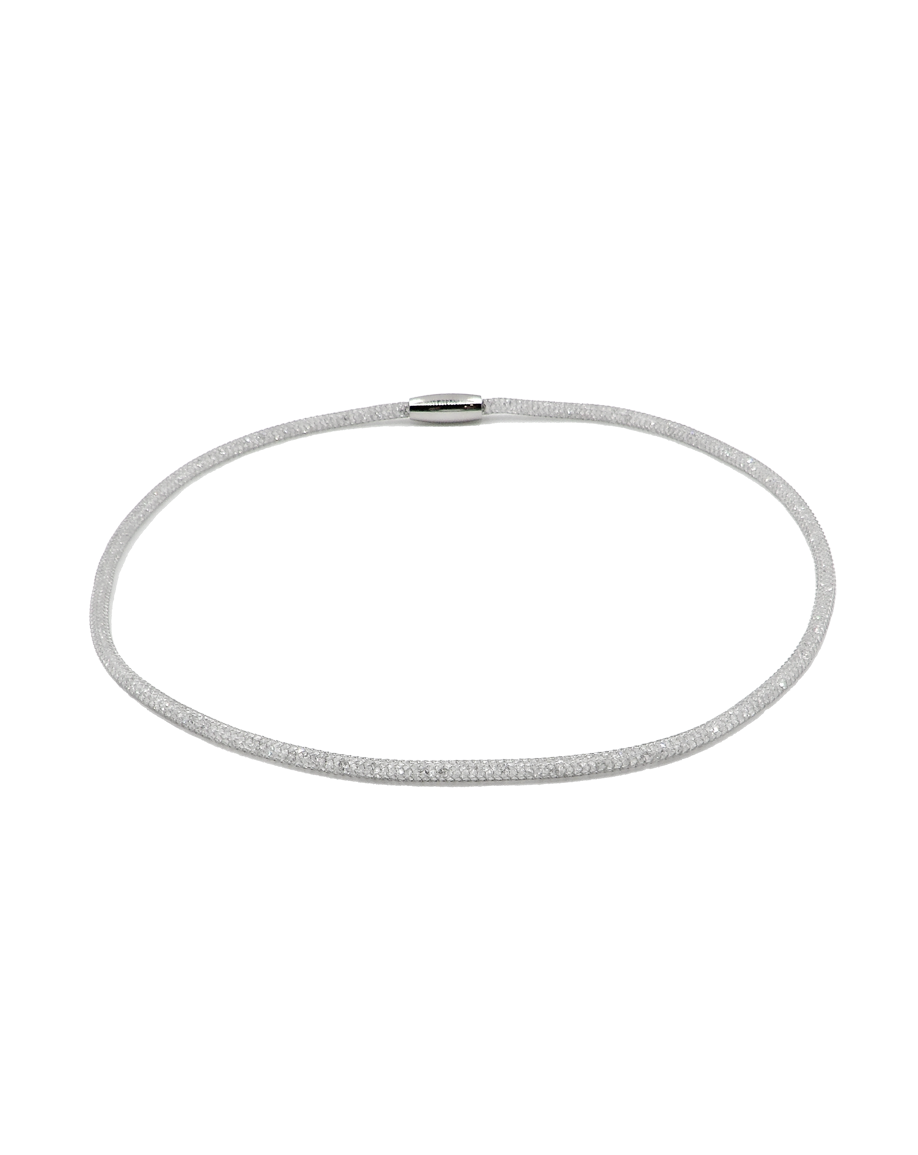 Swarovski Mesh Necklace Small - Silver