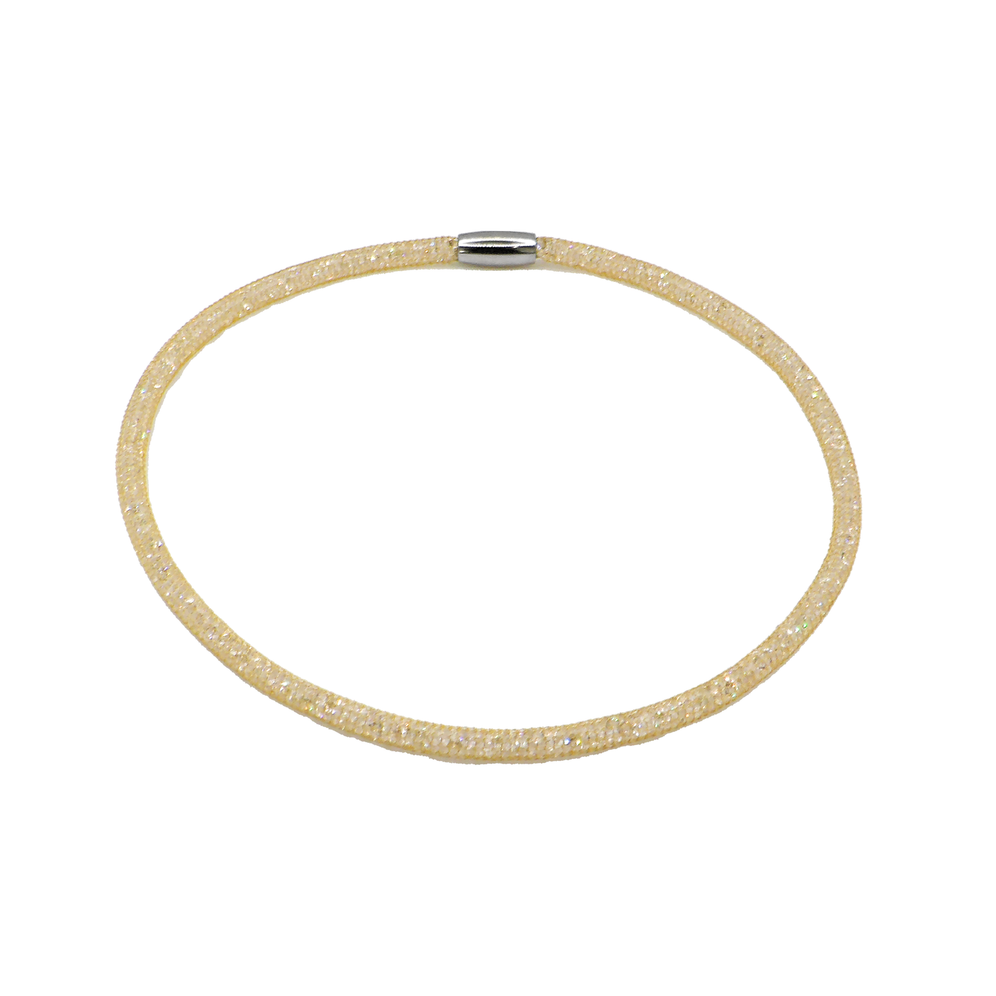 Swarovski Mesh Necklace - Gold