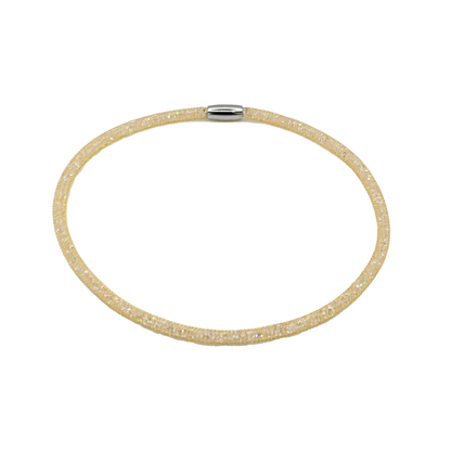 Swarovski Mesh Necklace - Gold